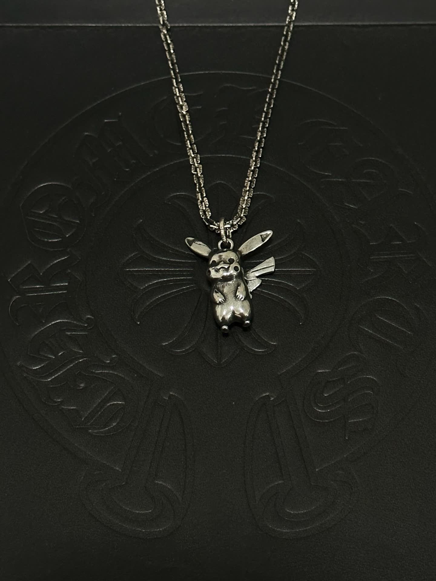 Chrome Hearts Silver Pikachu Pendant Necklace
